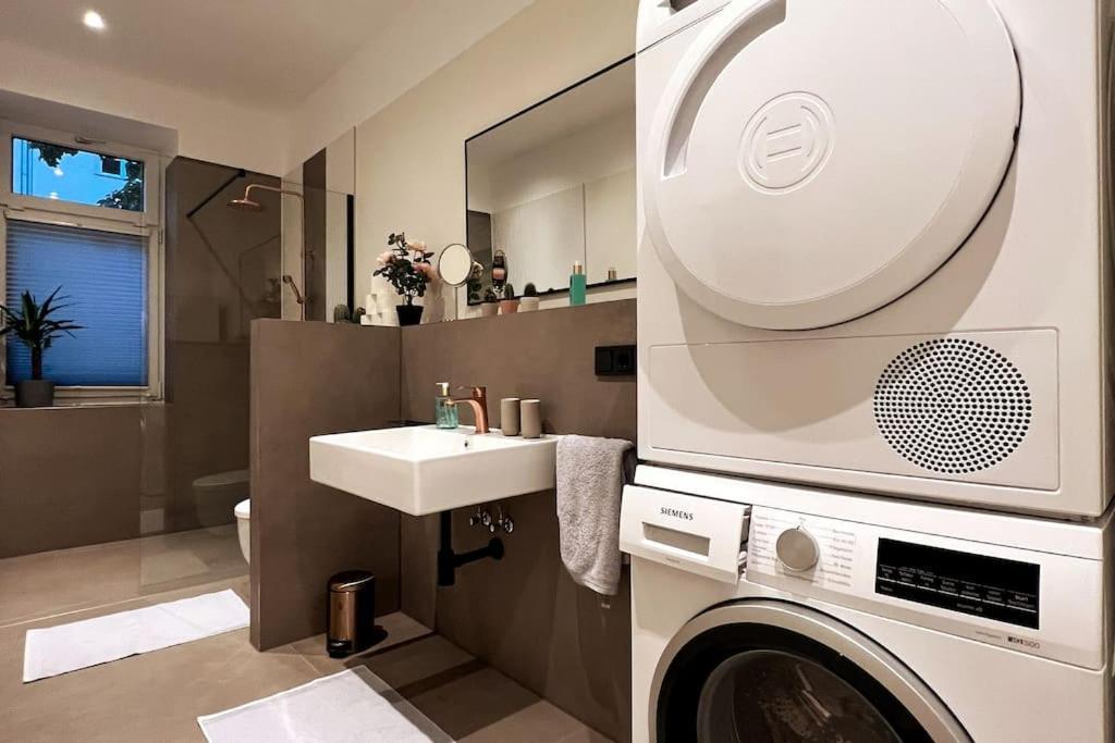 לייפציג Soul-Apartment Terrasse Privat-Parkplatz Boxspringbett 55Zoll Tv Wlan מראה חיצוני תמונה
