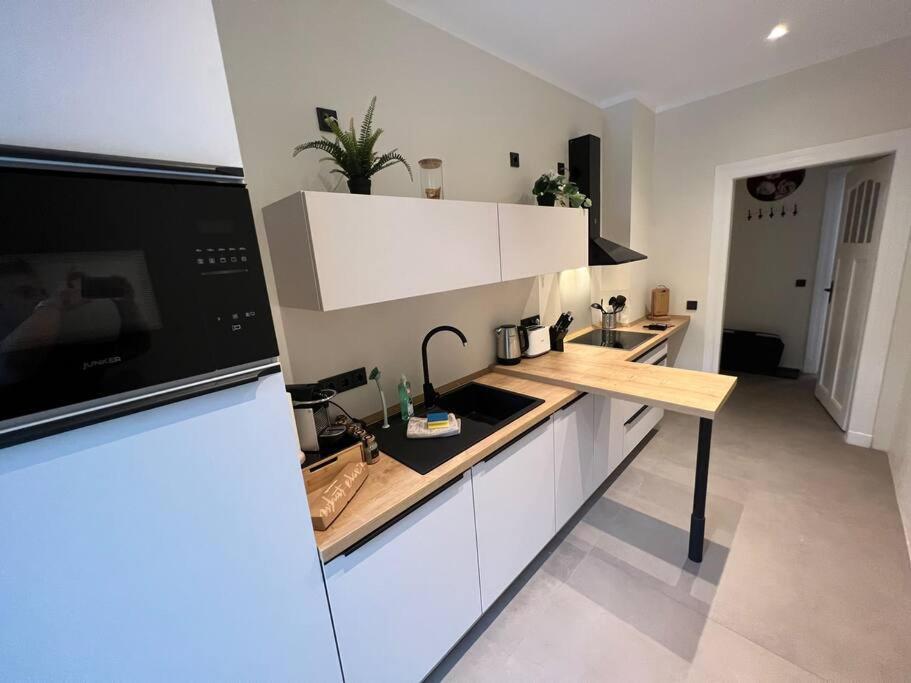 לייפציג Soul-Apartment Terrasse Privat-Parkplatz Boxspringbett 55Zoll Tv Wlan מראה חיצוני תמונה