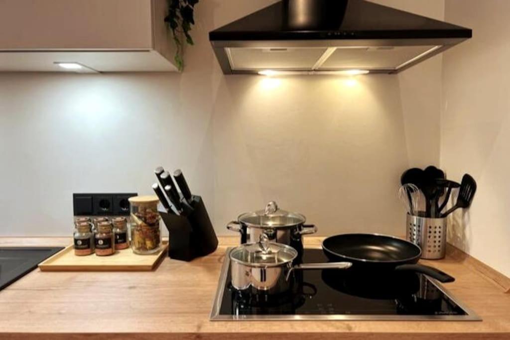 לייפציג Soul-Apartment Terrasse Privat-Parkplatz Boxspringbett 55Zoll Tv Wlan מראה חיצוני תמונה