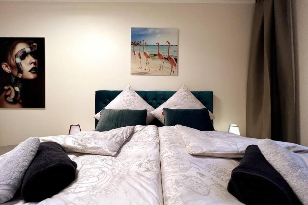 לייפציג Soul-Apartment Terrasse Privat-Parkplatz Boxspringbett 55Zoll Tv Wlan מראה חיצוני תמונה
